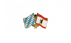 Bavaria - Berlin Friendship Flag Pin, Badge - 22 mm
