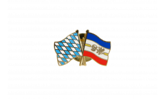 Bavaria - Mecklenburg-Vorpommern Friendship Flag Pin, Badge - 22 mm