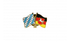 Bavaria - Lower Saxony Friendship Flag Pin, Badge - 22 mm