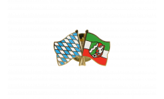 Bavaria - North Rhine-Westphalia Friendship Flag Pin, Badge - 22 mm