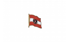 Austria with eagle Flag Pin, Badge - 1 x 1 inch