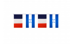 France - Honduras Friendship Bunting Flags - 5.9 x 8.65 inch