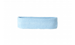 unicolor light blue Headband / sweatband - 6 x 21cm