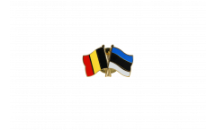 Belgium - Estonia Friendship Flag Pin, Badge - 22 mm