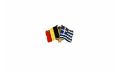 Belgium - Greece Friendship Flag Pin, Badge - 22 mm