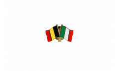 Belgium - Italy Friendship Flag Pin, Badge - 22 mm