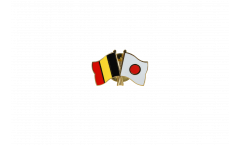 Belgium - Japan Friendship Flag Pin, Badge - 22 mm