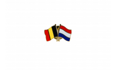 Belgium - Netherlands Friendship Flag Pin, Badge - 22 mm
