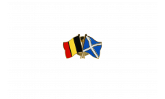 Belgium - Scotland Friendship Flag Pin, Badge - 22 mm