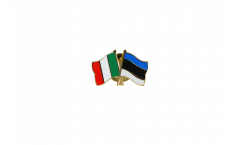 Italy - Estonia Friendship Flag Pin, Badge - 22 mm