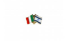 Italy - Israel Friendship Flag Pin, Badge - 22 mm