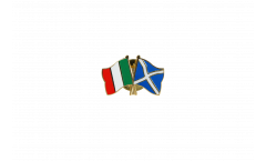 Italy - Scotland Friendship Flag Pin, Badge - 22 mm