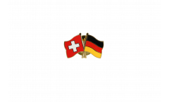 Switzerland - Germany Friendship Flag Pin, Badge - 22 mm