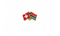 Switzerland - Gambia Friendship Flag Pin, Badge - 22 mm