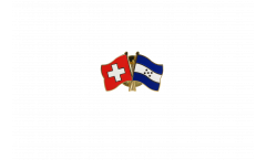 Switzerland - Honduras Friendship Flag Pin, Badge - 22 mm