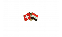 Switzerland - Iraq Friendship Flag Pin, Badge - 22 mm