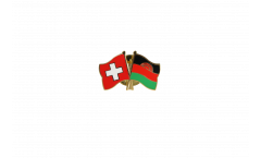 Switzerland - Malawi Friendship Flag Pin, Badge - 22 mm