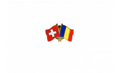 Switzerland - Chad Friendship Flag Pin, Badge - 22 mm