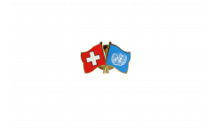 Switzerland - UNO Friendship Flag Pin, Badge - 22 mm