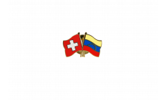 Switzerland - Venezuela 8 stars Friendship Flag Pin, Badge - 22 mm