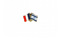 France - Israel Friendship Flag Pin, Badge - 22 mm