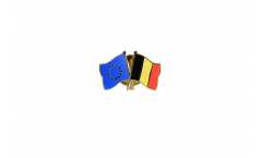Europe - Belgium Friendship Flag Pin, Badge - 22 mm