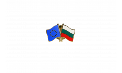 Europe - Bulgaria Friendship Flag Pin, Badge - 22 mm