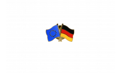 Europe - Germany Friendship Flag Pin, Badge - 22 mm