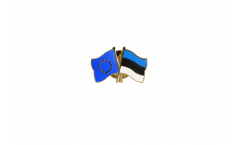 Europe - Estonia Friendship Flag Pin, Badge - 22 mm