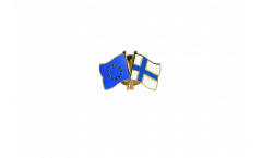Europe - Finland Friendship Flag Pin, Badge - 22 mm