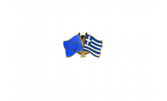 Europe - Greece Friendship Flag Pin, Badge - 22 mm
