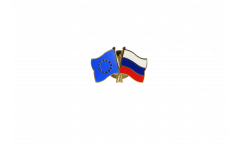 Europe - Russia Friendship Flag Pin, Badge - 22 mm
