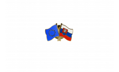 Europe - Slovakia Friendship Flag Pin, Badge - 22 mm
