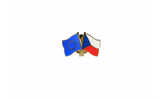 Europe - Czech Republic Friendship Flag Pin, Badge - 22 mm