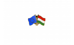 Europe - Hungary Friendship Flag Pin, Badge - 22 mm