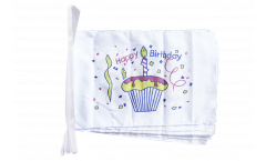 Happy Birthday Cake Bunting Flags - 12 x 18 inch