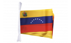 Venezuela 8 stars with coat of arms Bunting Flags - 5.9 x 8.65 inch