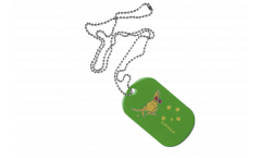 Australia kangaroo Dog Tag - 1.18 x 1.96 inch