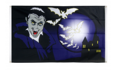 Halloween Vampire and Bats Flag for balcony - 3 x 5 ft.