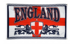 England 2 lions Flag for balcony - 3 x 5 ft.