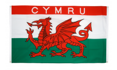 Wales CYMRU Flag for balcony - 3 x 5 ft.