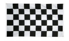 Checkered black-white Flag for balcony - 3 x 5 ft.