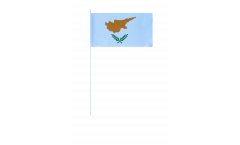 Cyprus paper flags -  4.7 x 7 inch / 12 x 24 cm 