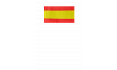 Spain without coat of arms paper flags -  4.7 x 7 inch / 12 x 24 cm 