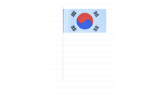 South Korea paper flags -  4.7 x 7 inch / 12 x 24 cm 
