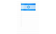 Israel paper flags -  4.7 x 7 inch / 12 x 24 cm 