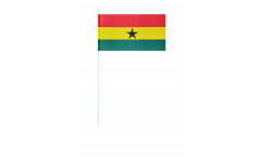 Ghana paper flags -  4.7 x 7 inch / 12 x 24 cm 