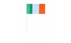 Ireland paper flags -  4.7 x 7 inch / 12 x 24 cm 