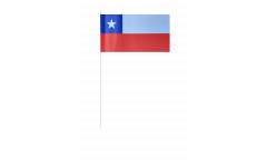 Chile paper flags -  4.7 x 7 inch / 12 x 24 cm 
