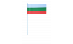 Bulgaria paper flags -  4.7 x 7 inch / 12 x 24 cm 